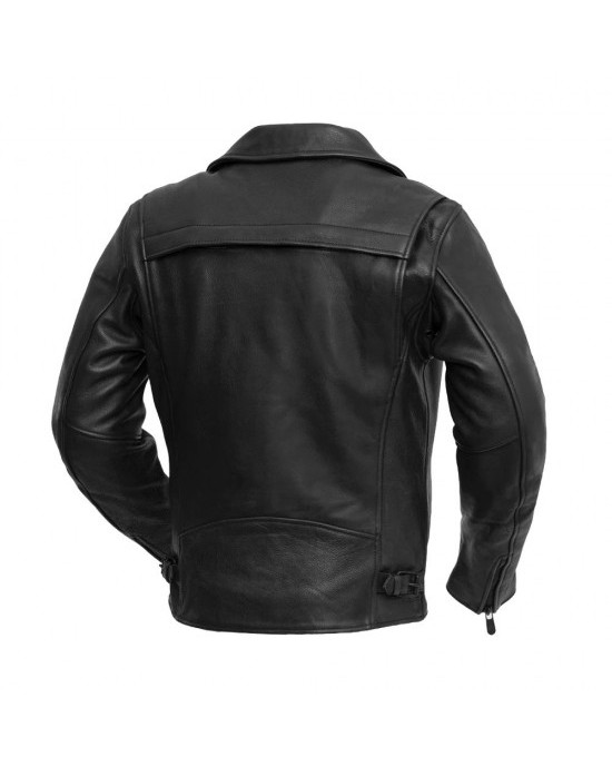 Night Rider - Men's Motorcycle Leather Jacket - 1910