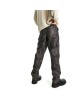 relaxed cargo trousers in washed leather look