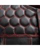 Men's Club Style Leather Vest - Red
